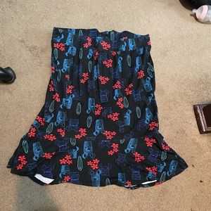 Stitch Tiki Trumpet Skirt